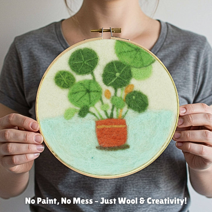 Painting with Wool - Potted Serenity