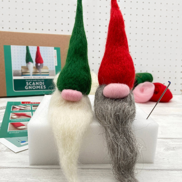 Needle Felting Kit - Scandi Gnomes. A craft kit for adults