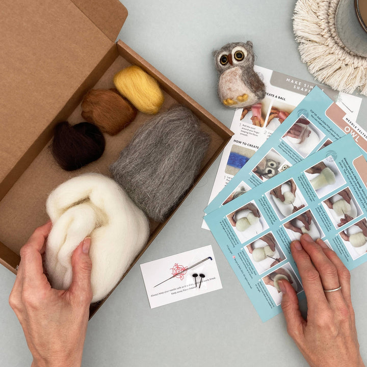 Needle Felting Kit - Owl