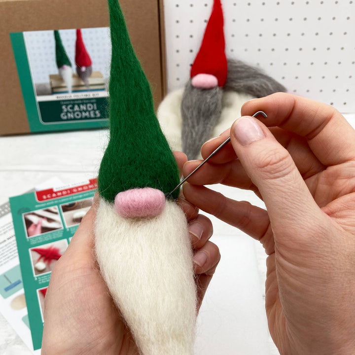 Needle Felting Kit - Scandi Gnomes. A craft kit for adults