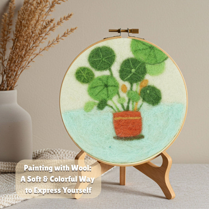 Painting with Wool - Potted Serenity