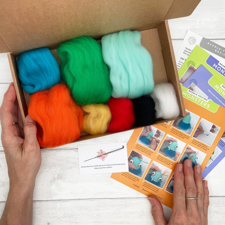 Needle Felting Kit - Monsters