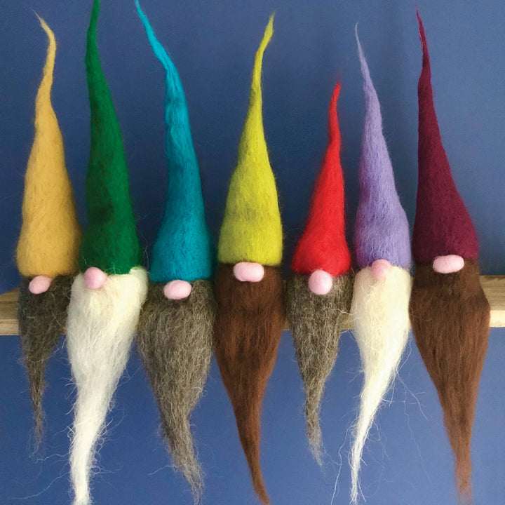 Premium needle felting kit - SEVEN Naughty Gnomes.