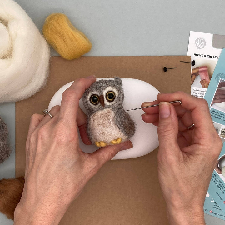 Needle Felting Kit - Owl