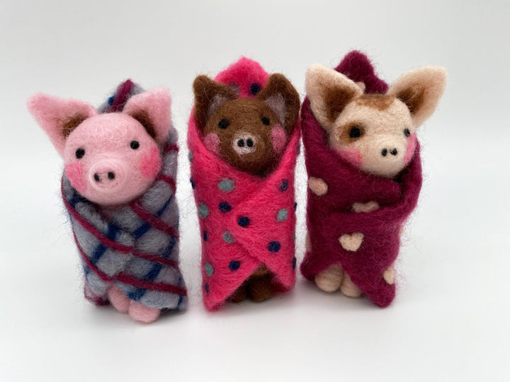Needle Felting Kit, Pigs In Blankets