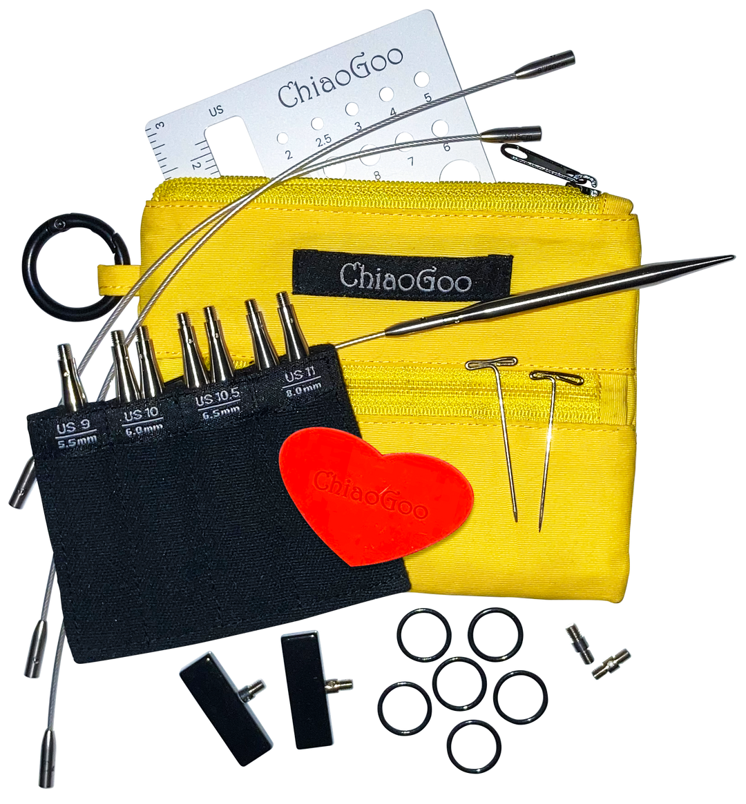 ChiaoGoo Twist Shorties Set #9-11 Circular Knitting Needles