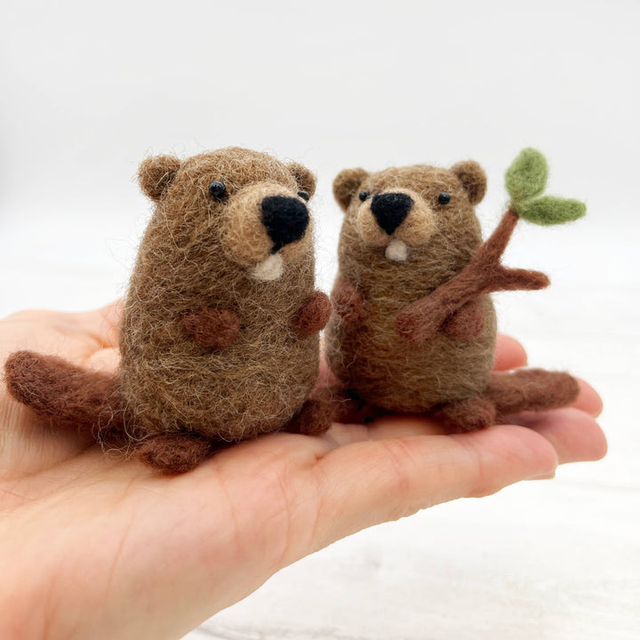 Needle Felting Kit Beavers