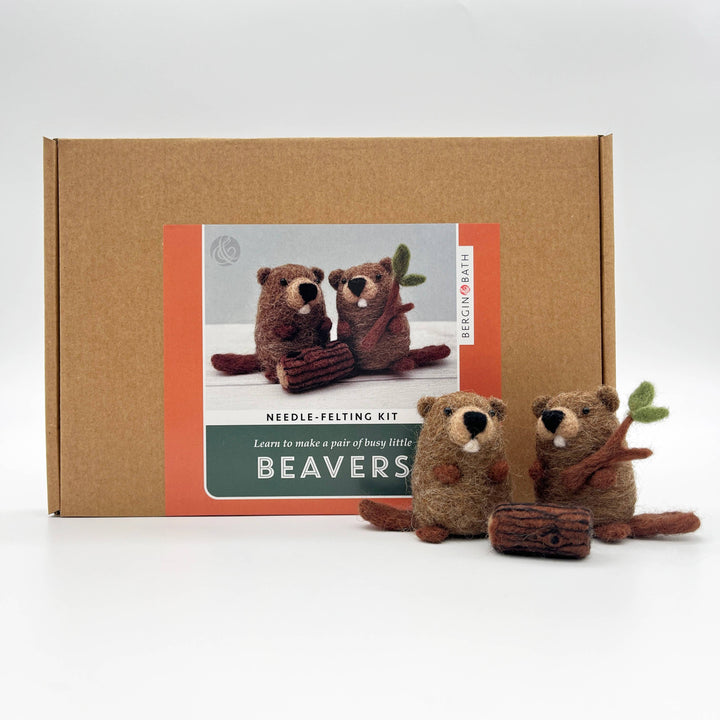 Needle Felting Kit Beavers