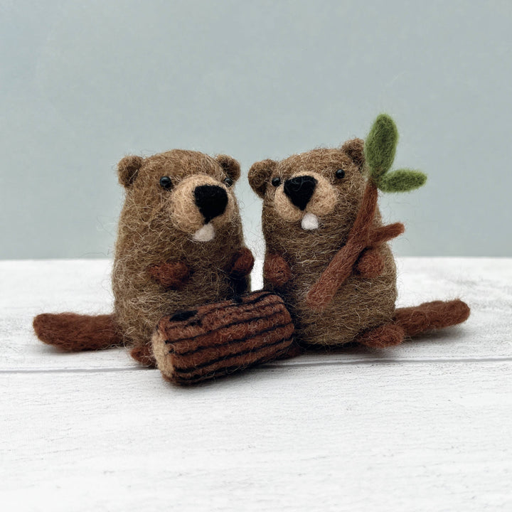 Needle Felting Kit Beavers