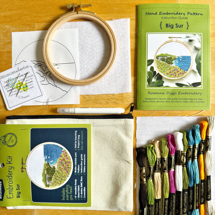 Big Sur Beginner Hand Embroidery Kit