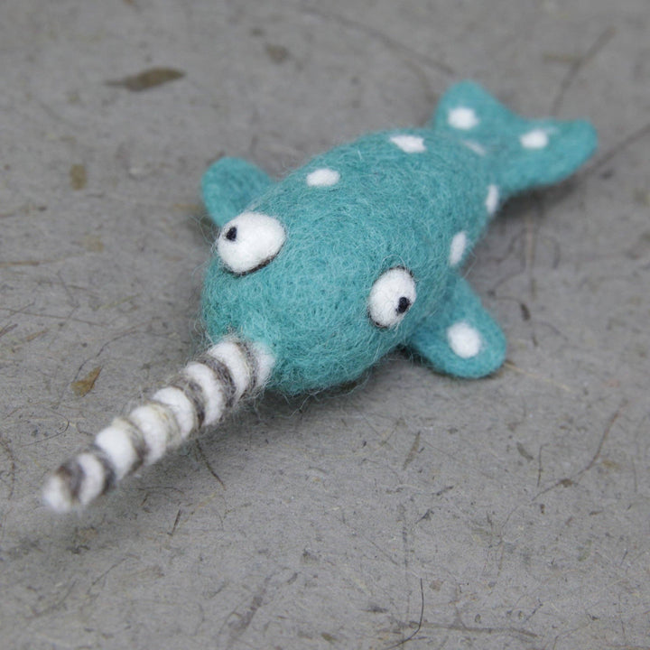 Needle Felting Narwhal Kit