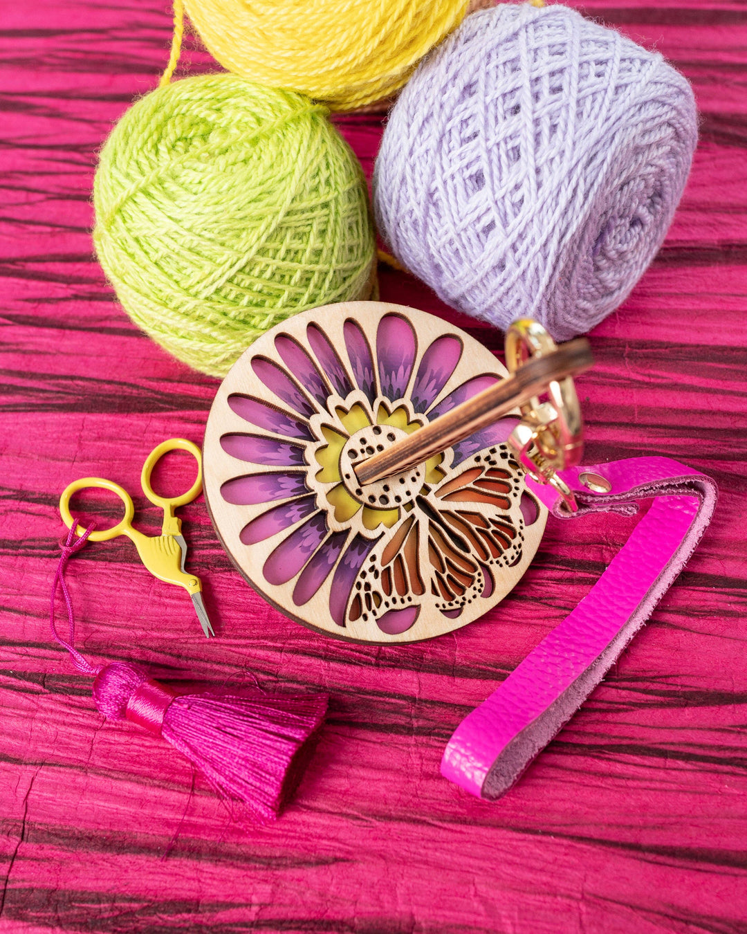 Lemonwood Wrist Yarn Holder