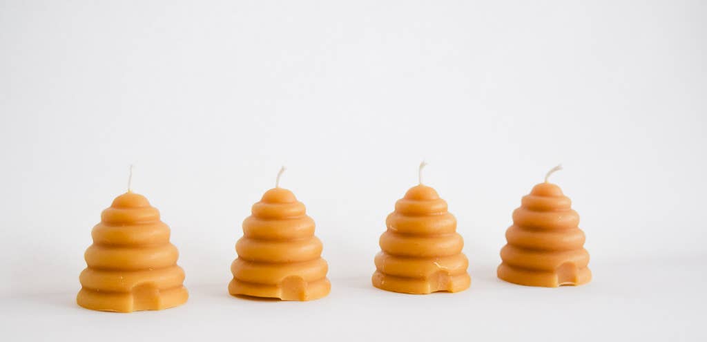 Beeswax Beehive Votive Candle