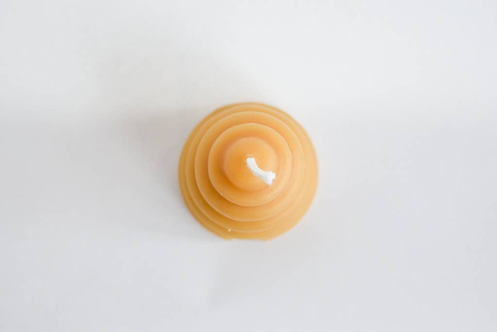 Beeswax Beehive Votive Candle