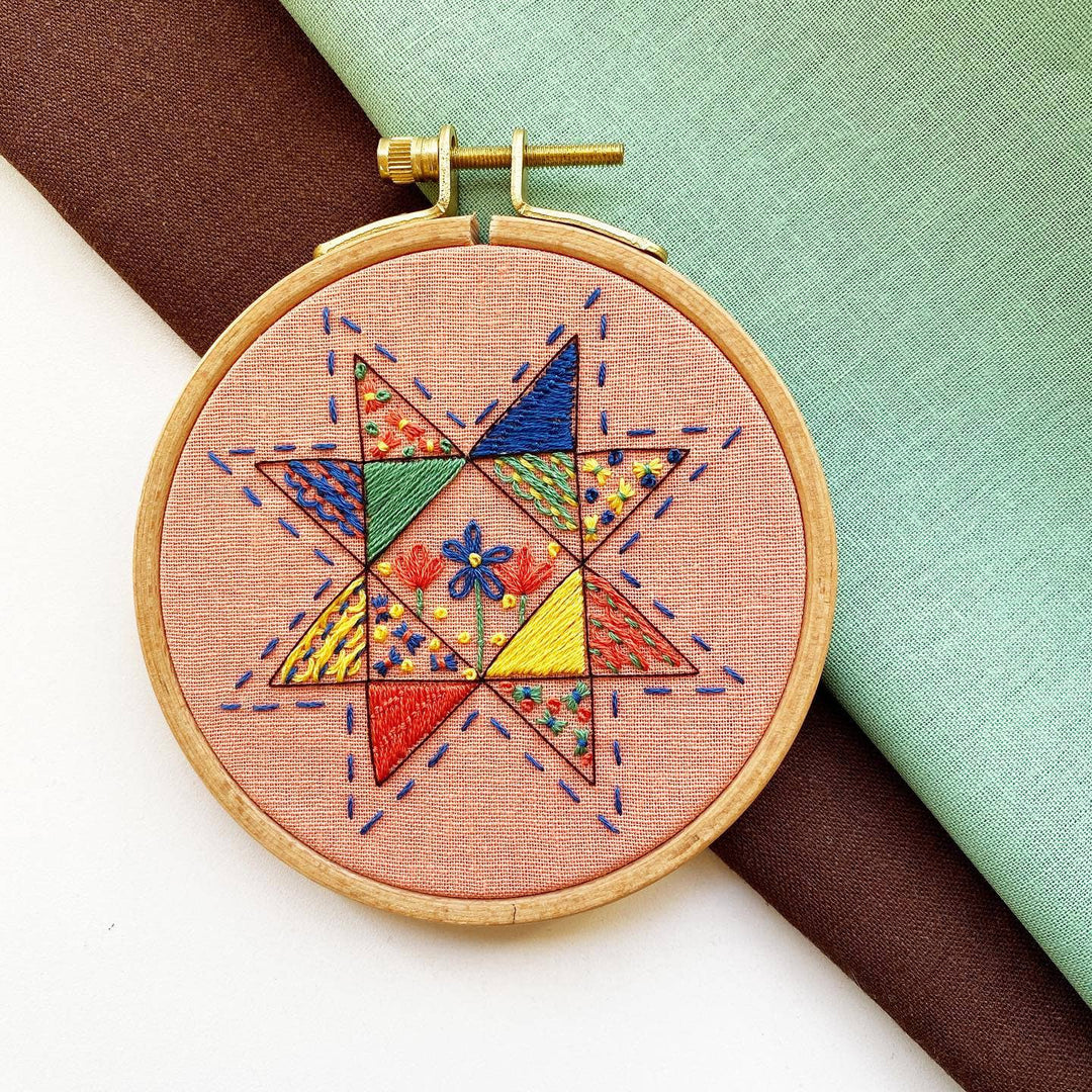 Seeing Starflowers Embroidery Kit for Beginners