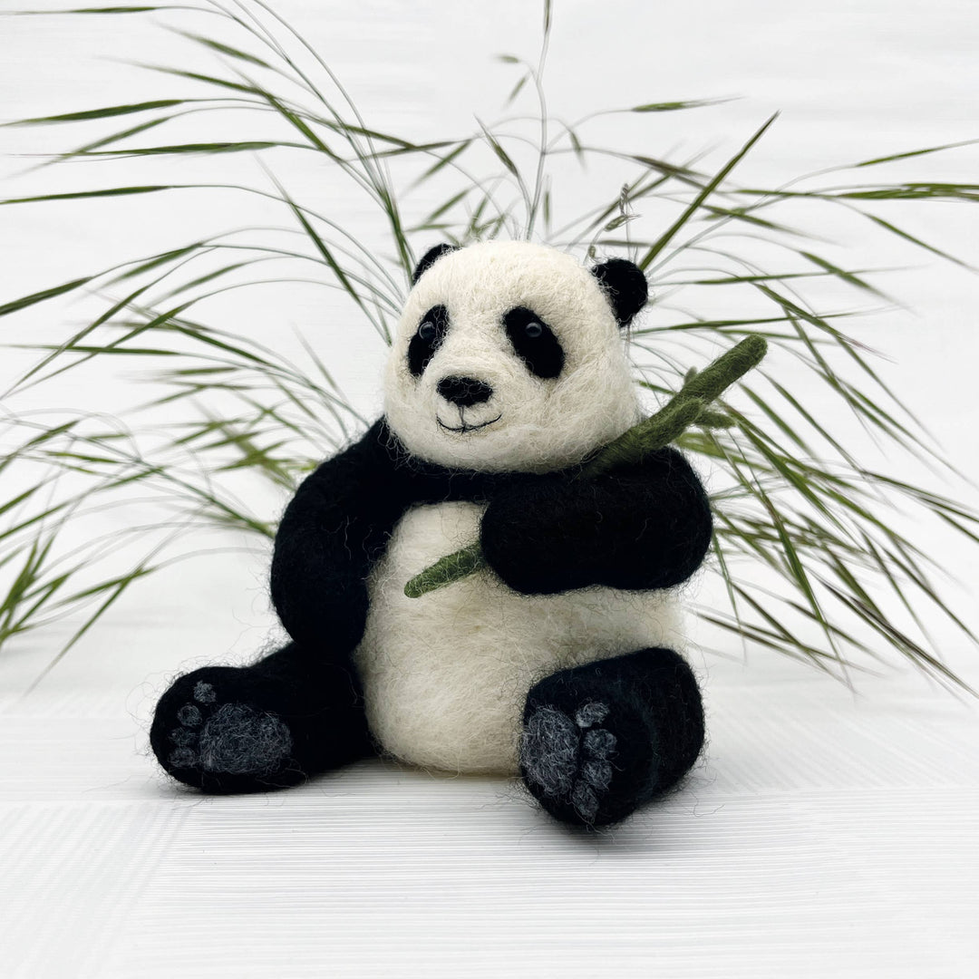 Needle Felting Kit - Panda - make your own giant panda