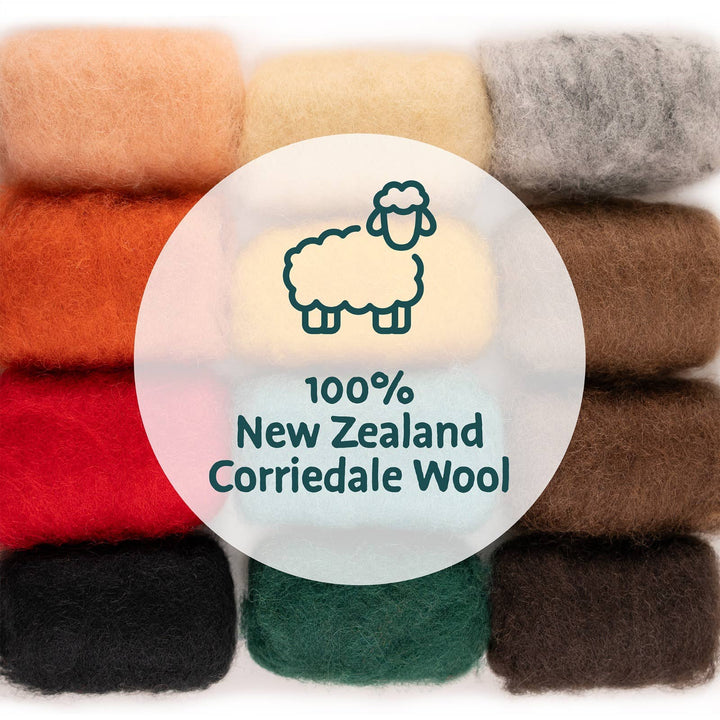 DIY Needle Felting Farm Collection Kit –Craft 6 cute animals