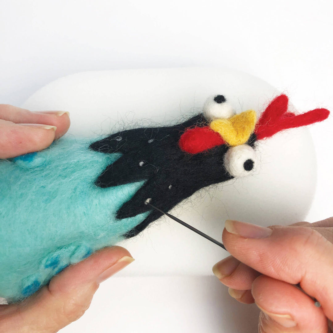 Needle Felting Kit - Chicken Egg Cosy. A creative gift idea.