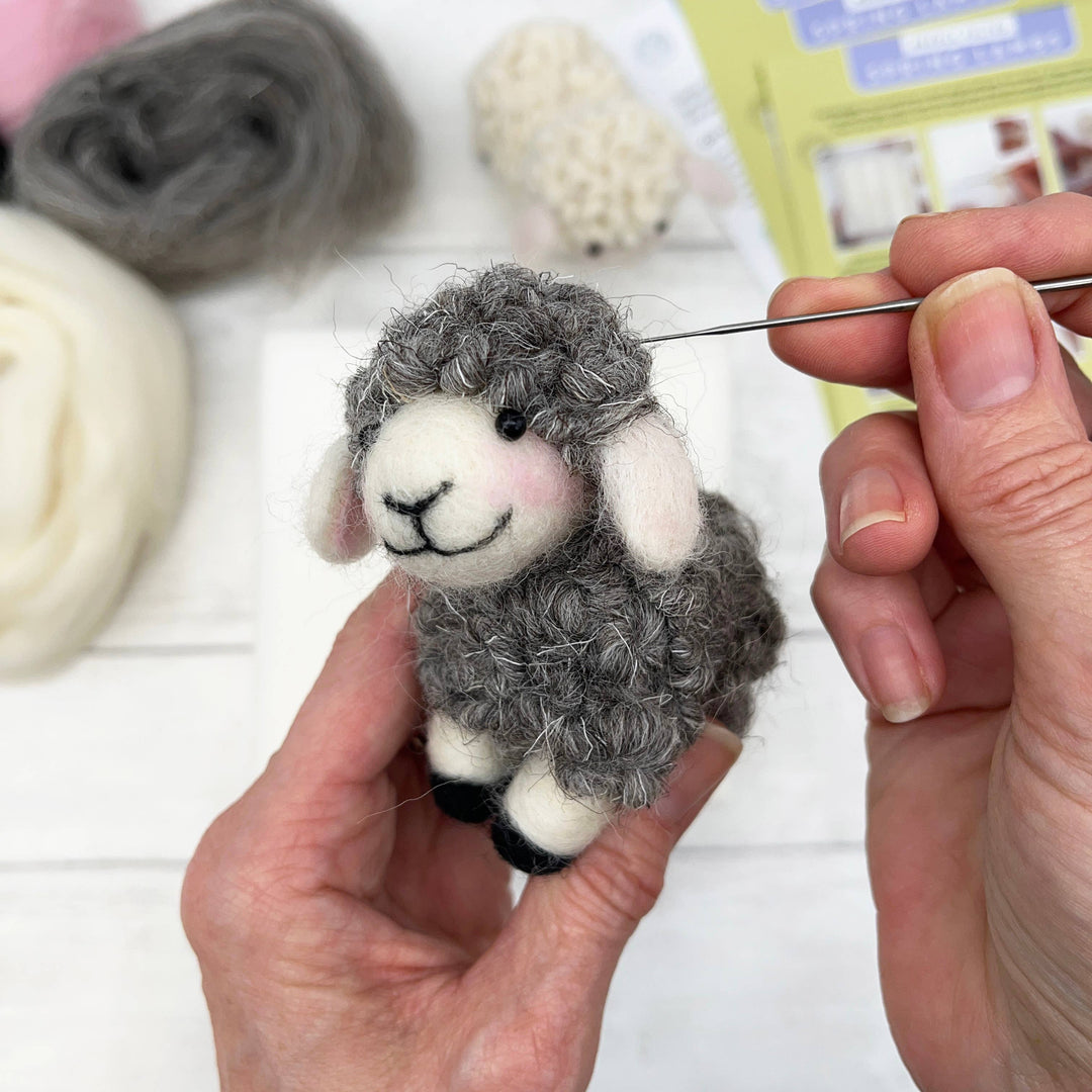 Beginner Needle Felting Kit, Spring Lambs