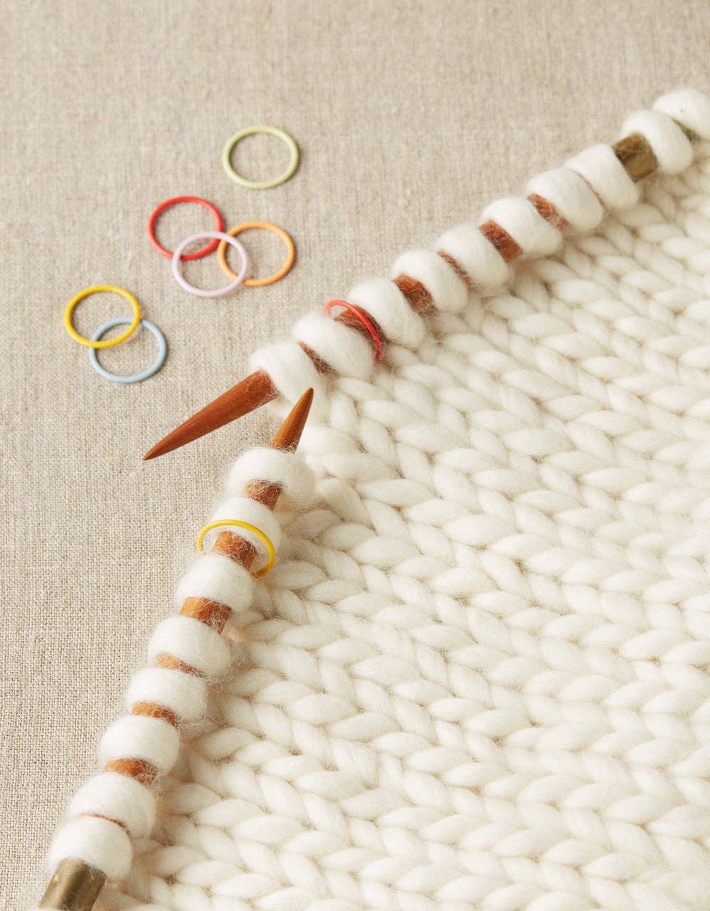 Colorful Ring Stitch Markers - Jumbo