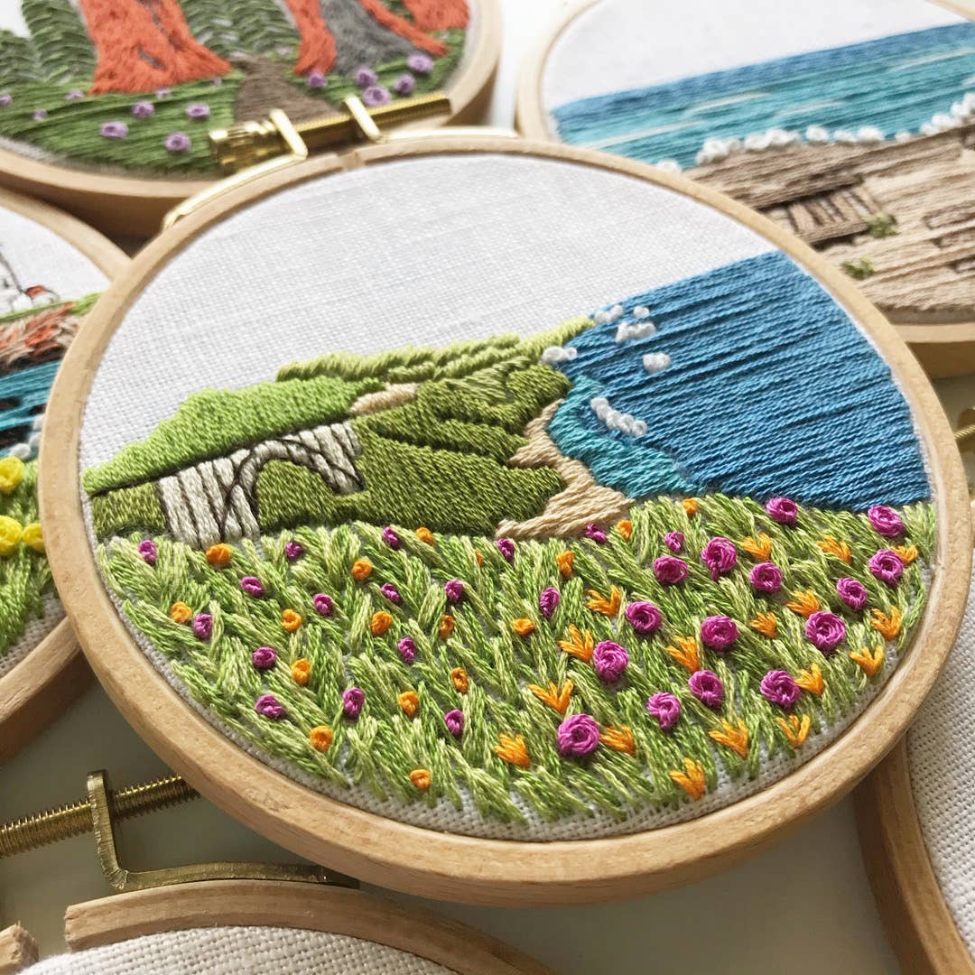 Big Sur Beginner Hand Embroidery Kit