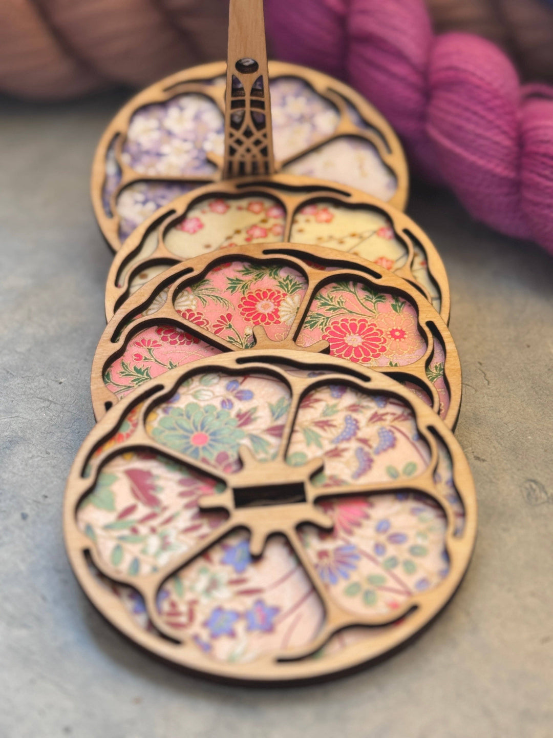 Lemonwood Wrist Yarn Holder