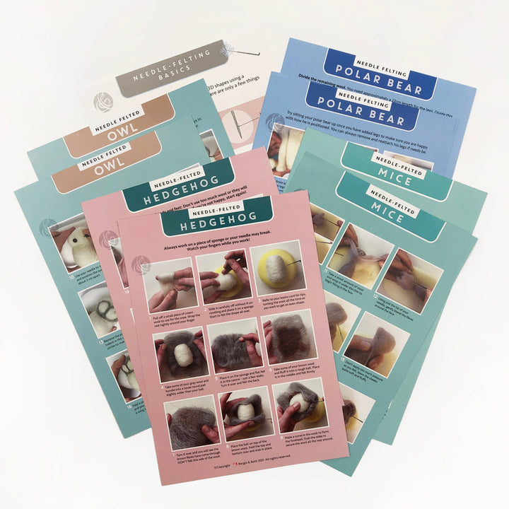Needle Felting Bumper Kit - Creatures. A premium starter set