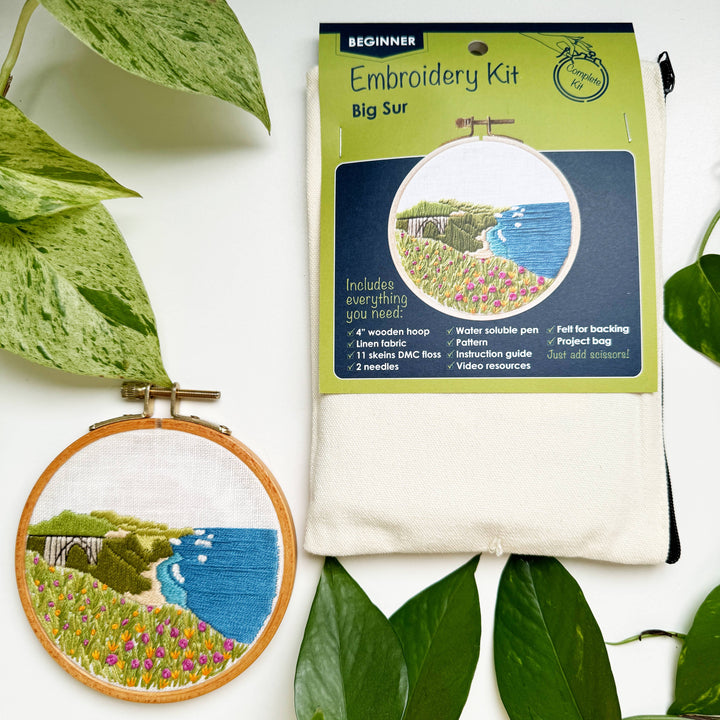 Big Sur Beginner Hand Embroidery Kit