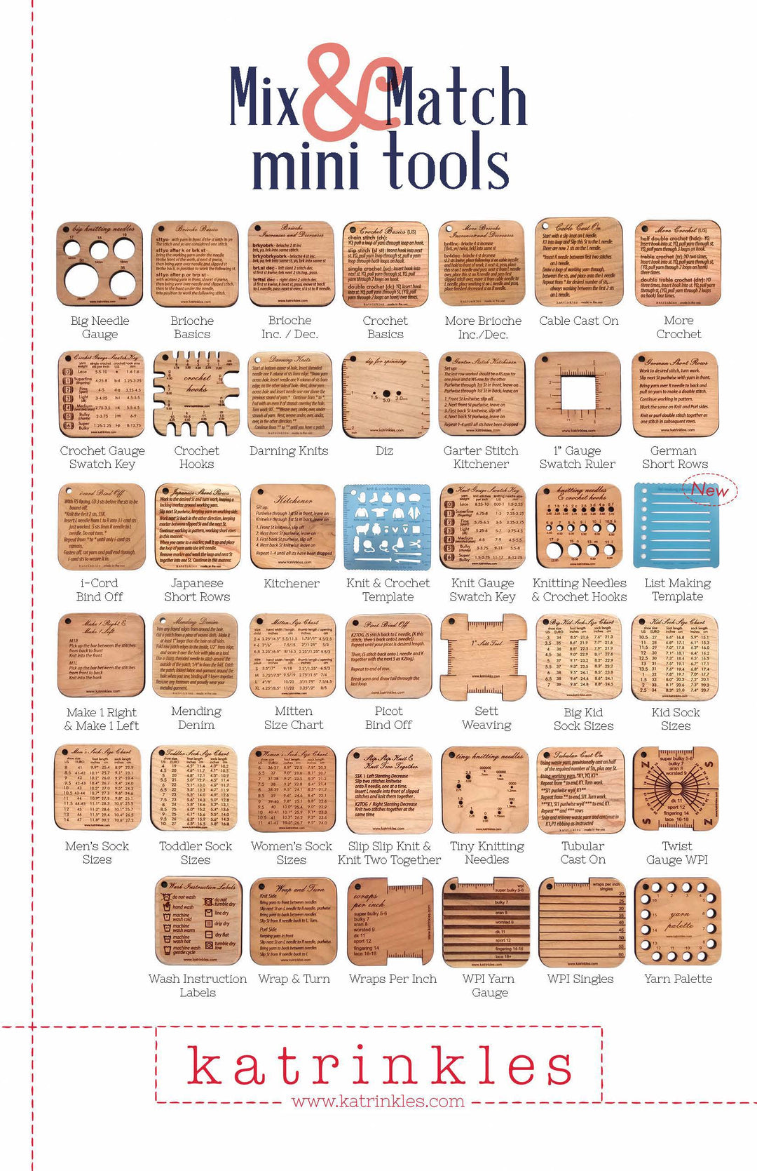 Wash Instruction Labels Mini Tool