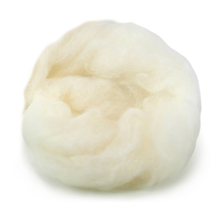 1lb White Core Wool for Needle Felting