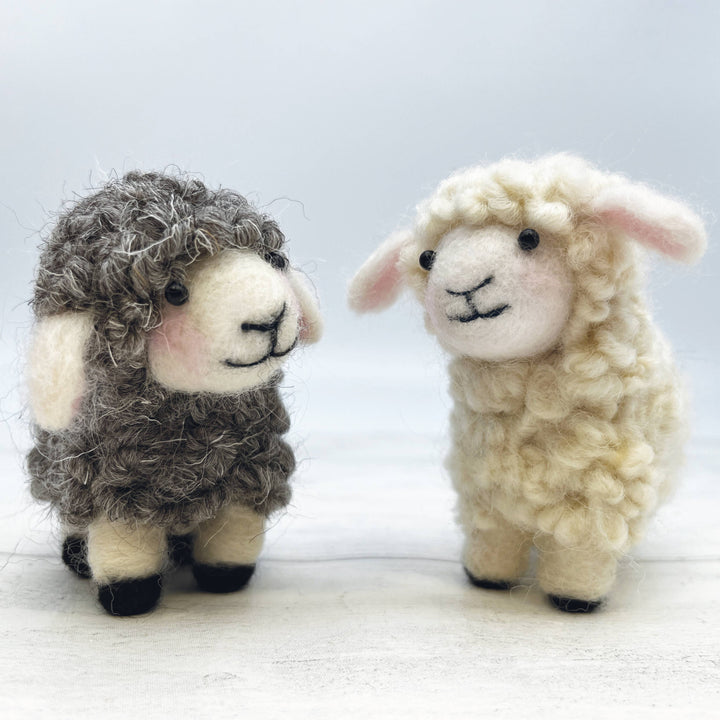 Beginner Needle Felting Kit, Spring Lambs