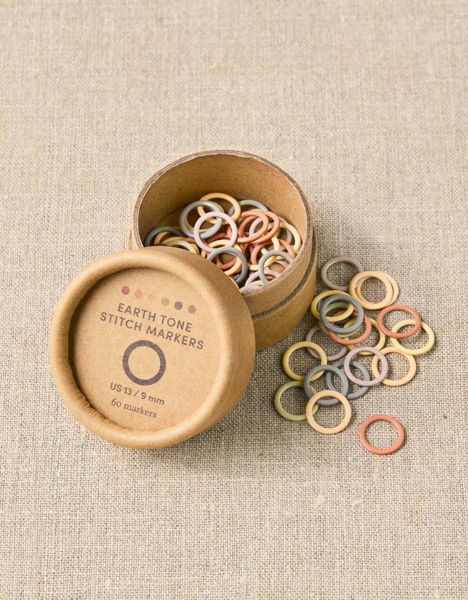 Ring Stitch Markers - Earth Tones