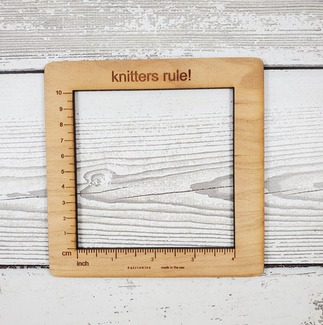Gauge Swatch Ruler