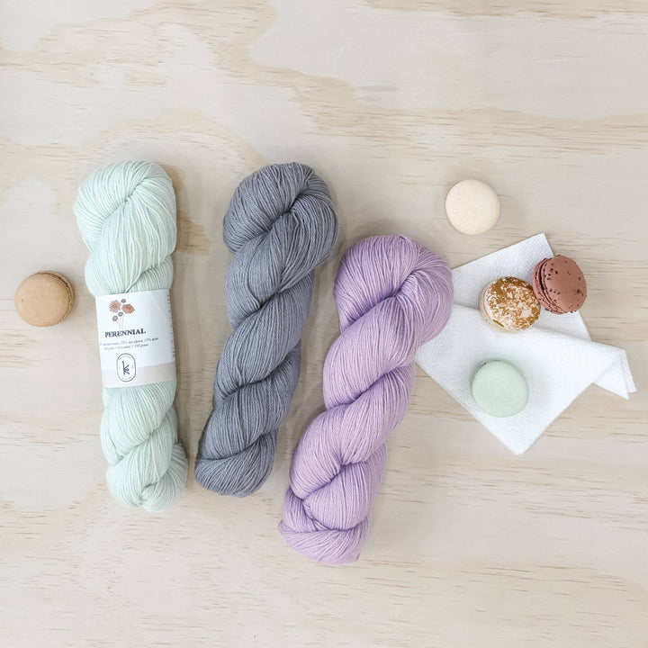 Perennial: Fingering weight merino, alpaca, and nylon yarn