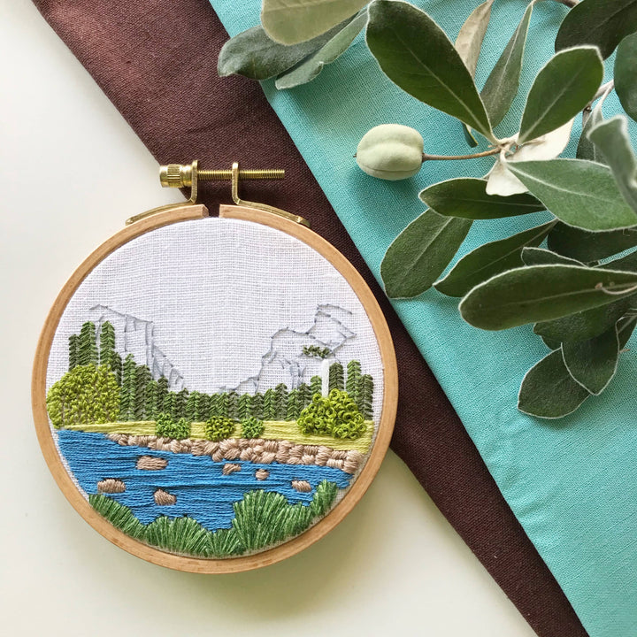 Yosemite Valley DIY Modern Hand Embroidery Kit