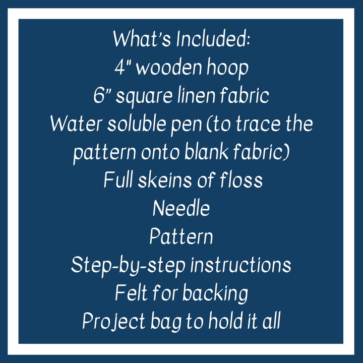 Seeing Starflowers Embroidery Kit for Beginners