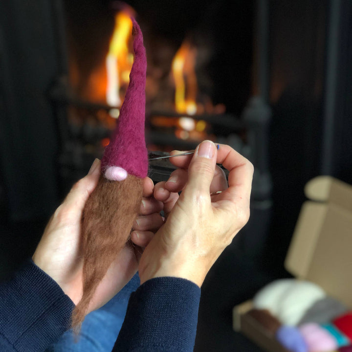Premium needle felting kit - SEVEN Naughty Gnomes.