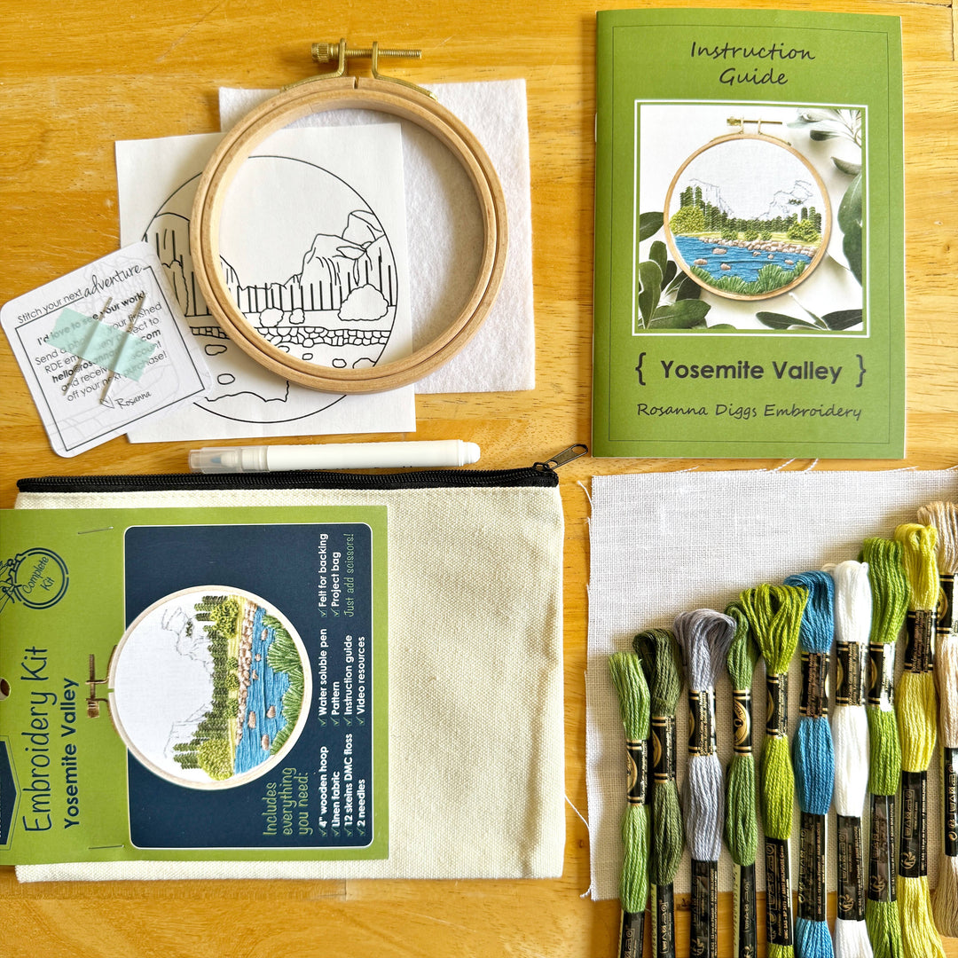 Yosemite Valley DIY Modern Hand Embroidery Kit