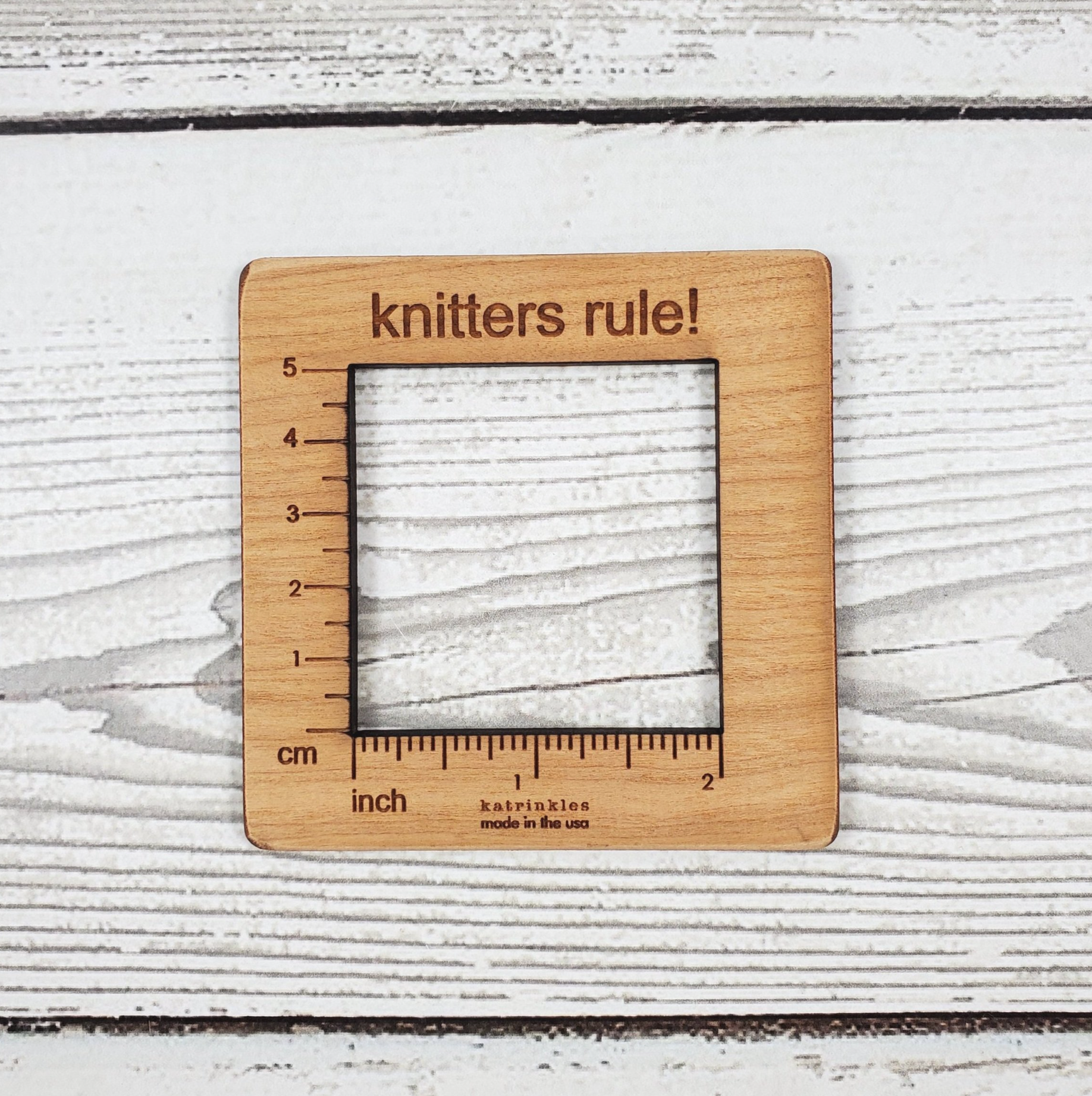 Gauge Swatch Ruler – Royal Bee Yarn