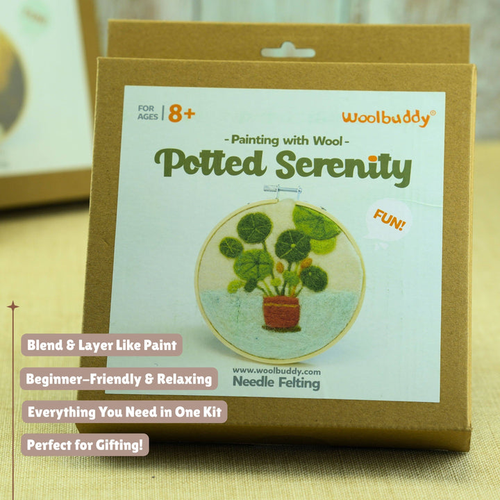 Painting with Wool - Potted Serenity