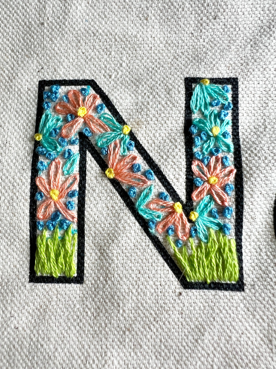 Love Your Neighbor Tote Bag Embroidery Kit