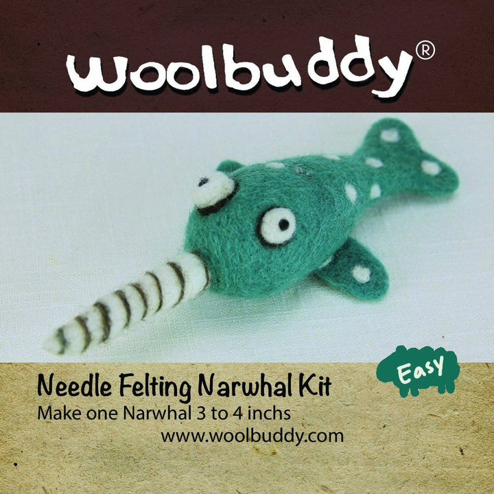 Needle Felting Narwhal Kit