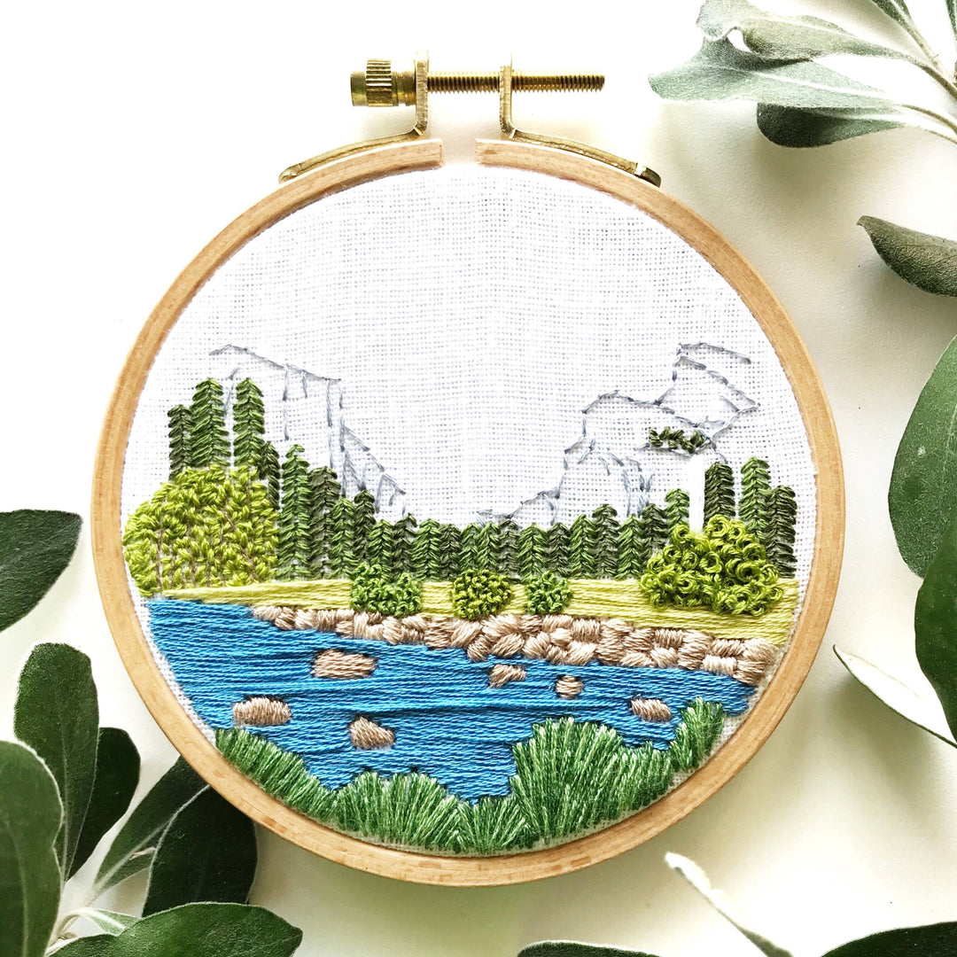 Yosemite Valley DIY Modern Hand Embroidery Kit