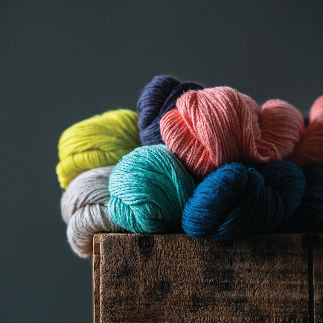 Kelbourne Woolens Mojave: Versatile sport/DK weight cotton/linen blend yarn