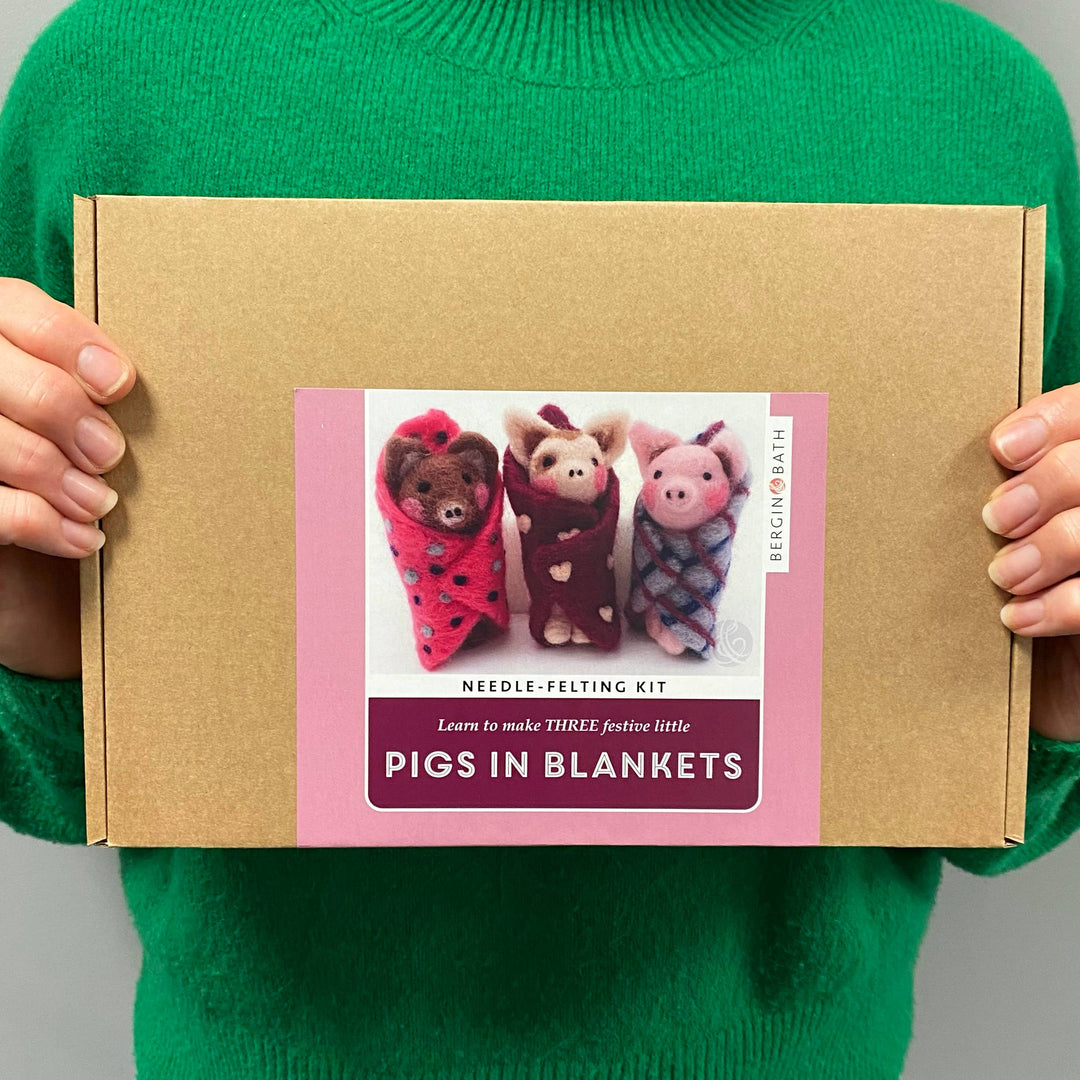 Needle Felting Kit, Pigs In Blankets