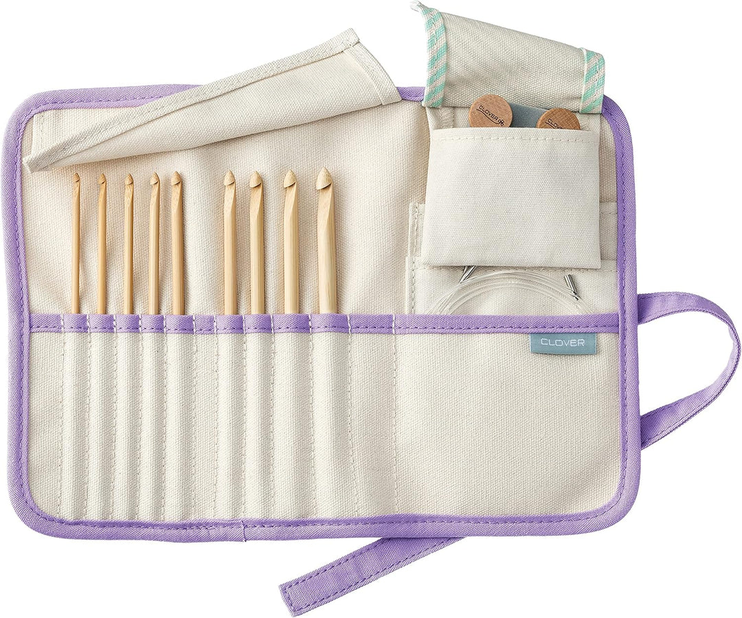 Clover Interchangeable Tunisian Crochet Hook Takumi Combo Set
