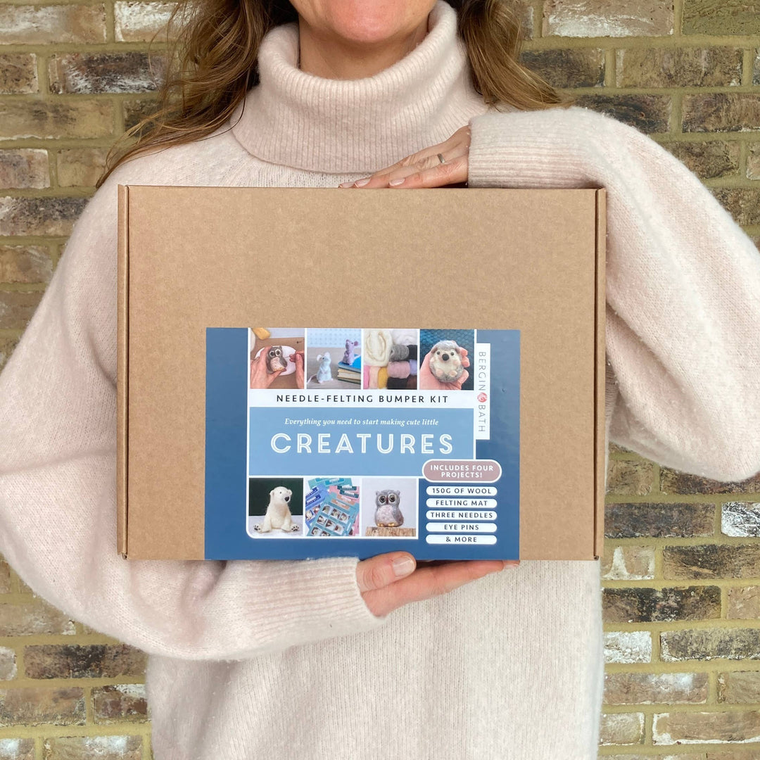Needle Felting Bumper Kit - Creatures. A premium starter set