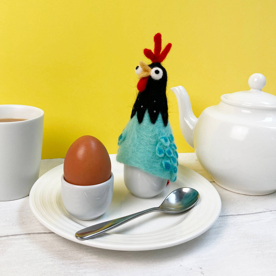 Needle Felting Kit - Chicken Egg Cosy. A creative gift idea.