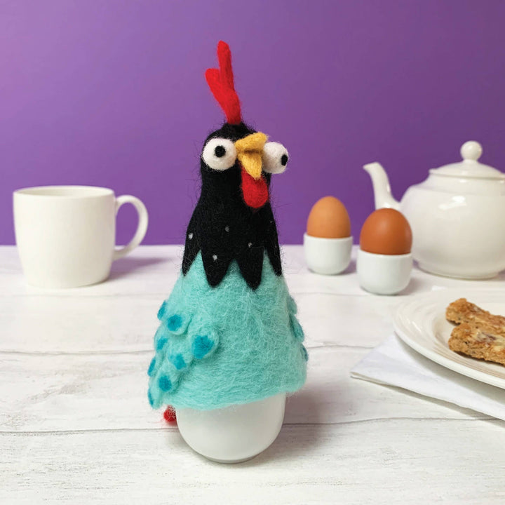 Needle Felting Kit - Chicken Egg Cosy. A creative gift idea.