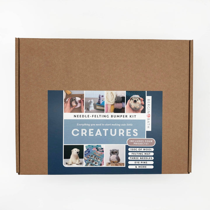 Needle Felting Bumper Kit - Creatures. A premium starter set